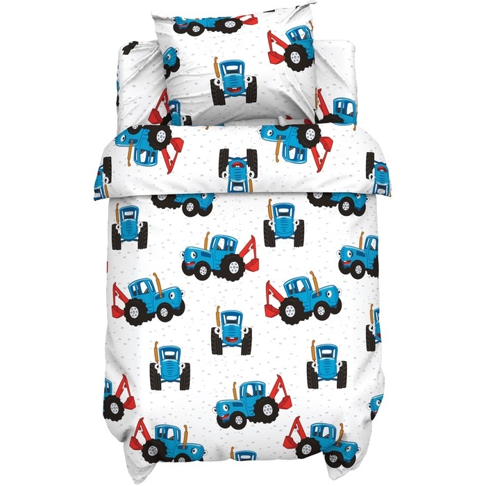 Постельное бельё Синий трактор «Любимый малыш» 112х147 см, 60х120+20 см, 40х60 см, 100% хлопок, поплин 125г/м Постельное бельё Синий трактор «Любимый малыш» 112х147 см, 60х120+20 см, 40х60 см, 100% хлопок, поплин 125г/м