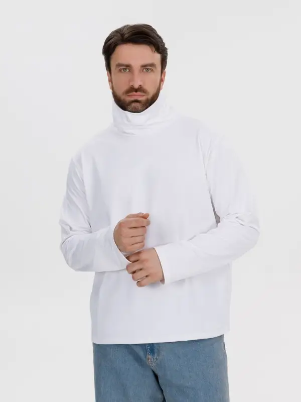 Лонгслив из бифлекса Morfiss, белый, размер XL/XXL