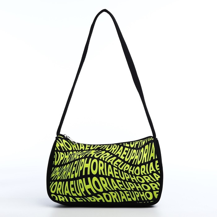 Сумка женская багет из текстиля, &laquo;Эйфория&raquo;, 23х13х5 см.