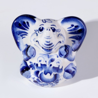 Сувенир &laquo;Слон Чайник&raquo;, 9 см, гжель