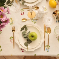 Скатерть Этель "Цветочек" 146х220+/-2см, саржа 190 г/м2, 100% хл