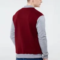 Бомбер College бордовый, размер XS