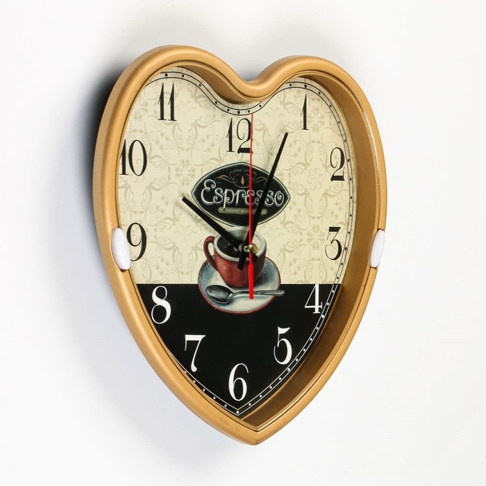 Часы настенные, серия: Кухня, Часы настенные, серия: Кухня, "Espresso", дискретный ход, d-26 см, АА