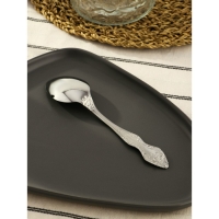 Ложка столовая «Тройка», h=19 см, толщина 2 мм, художественная роспись, цвет серебряный Ложка столовая «Тройка», h=19 см, толщина 2 мм, художественная роспись, цвет серебряный