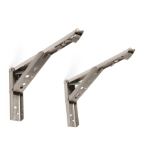 Кронштейн складной для столов и полок ТУНДРА, F001 , 2 шт., длина 250 мм., нержавеющая сталь 9703 Кронштейн складной для столов и полок ТУНДРА, F001 , 2 шт., длина 250 мм., нержавеющая сталь 9703