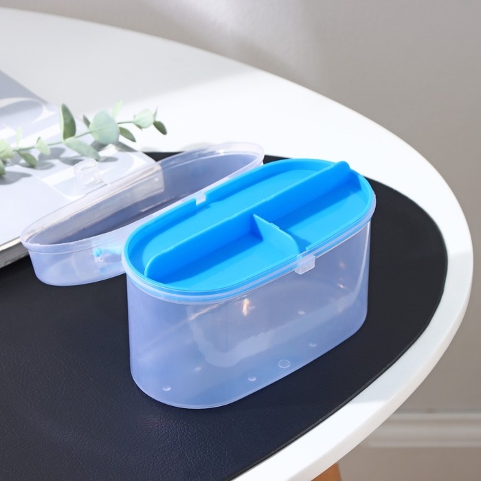 Органайзер для хранения со вставкой, 15&times;7,5&times;10 см, цвет МИКС