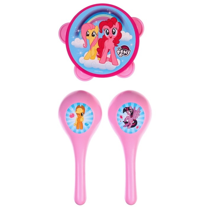 Музыкальные инструменты &laquo;Маракасы и бубен&raquo; My little pony, 3 предмета