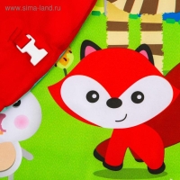 Развивающий коврик &laquo;Зоопарк&raquo;, с дугами и погремушками