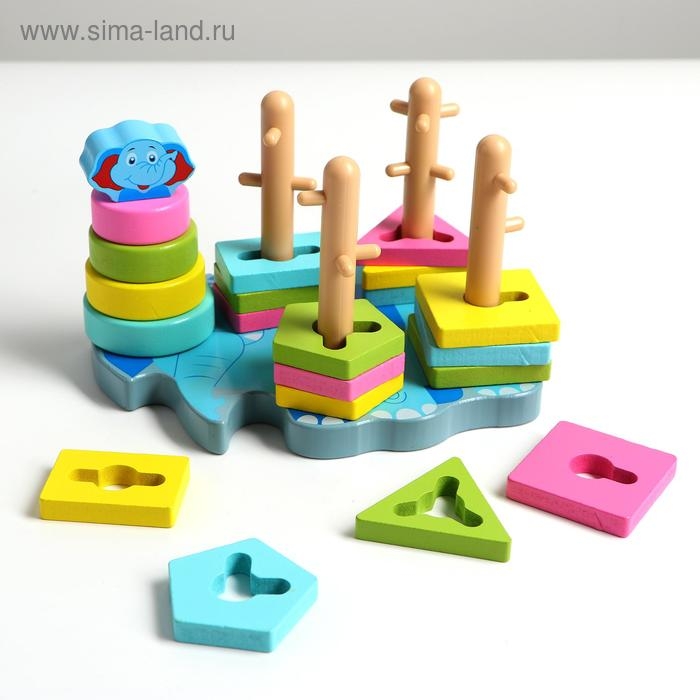 Пирамидка логическая &laquo;Слоник&raquo;