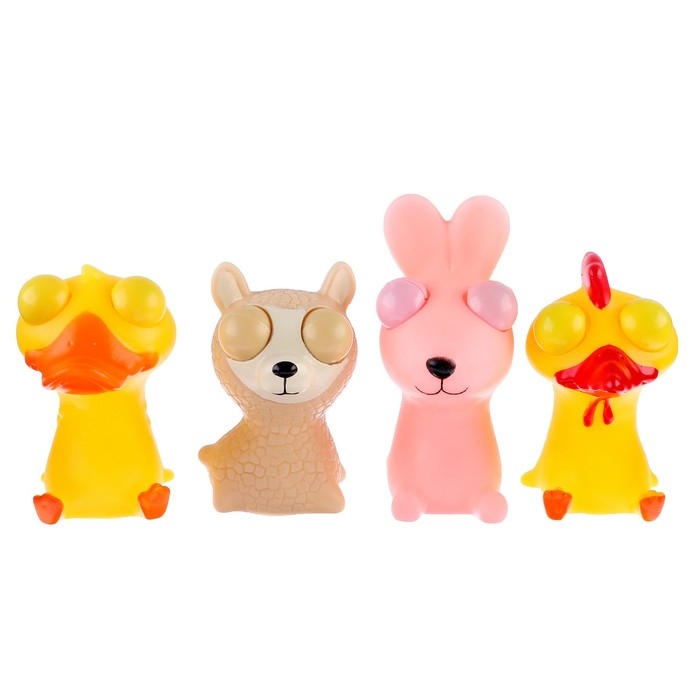 Мялка пучеглазик &laquo;Звери&raquo;, виды МИКС