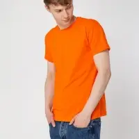 Футболка унисекс T-bolka 160, оранжевая, размер L
