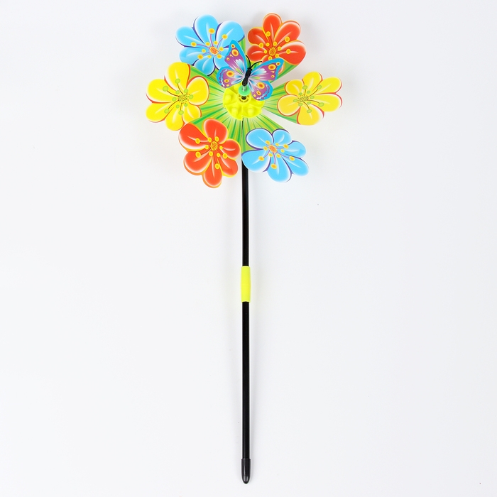 Ветерок &laquo;Бабочка на цветке&raquo;, цвет МИКС