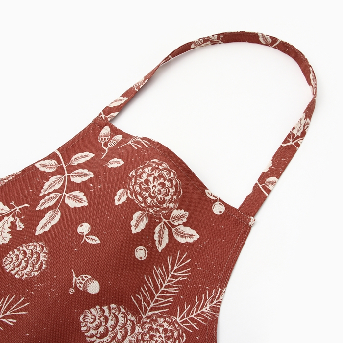 Фартук Этель "New Year's plants" 60х70 см, 100% хл, рогожка 186 г/м2