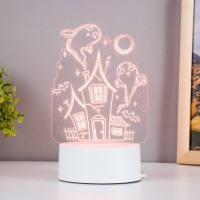 Светильник "Призраки" LED белый 11х9,5х15 см RISALUX