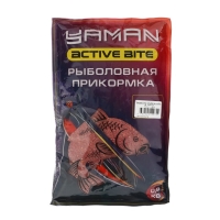 Прикормка Yaman Active Bite Карп, клубника, цвет красный, 900 г Прикормка Yaman Active Bite Карп, клубника, цвет красный, 900 г