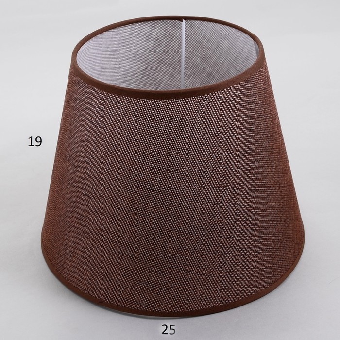 Абажур E27 кофе 25х25х19 см Абажур E27 кофе 25х25х19 см