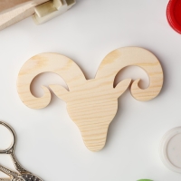 Заготовка для творчества "Головы барашка", 11,2 х 7,8 х 1,2см Заготовка для творчества "Головы барашка", 11,2 х 7,8 х 1,2см