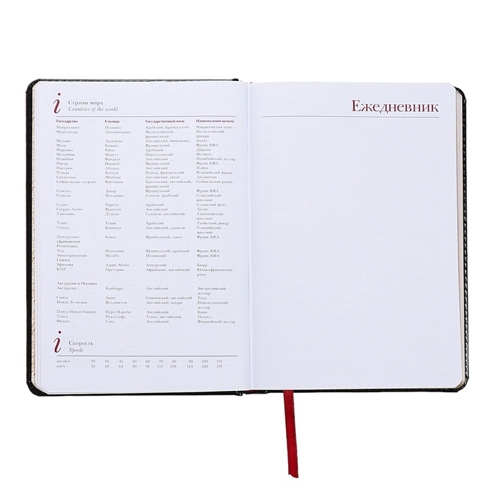 Ежедневник недатированный А5+, 136 листов Sidney Nebraska, твёрдая обложка, искусственная кожа, серебряный срез, чёрный