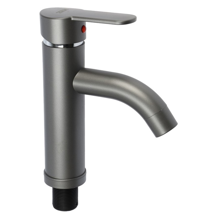 Смеситель для раковины ZEIN Z3652, однорычажный, высота излива 8 см, ABS-пластик, графит Смеситель для раковины ZEIN Z3652, однорычажный, высота излива 8 см, ABS-пластик, графит