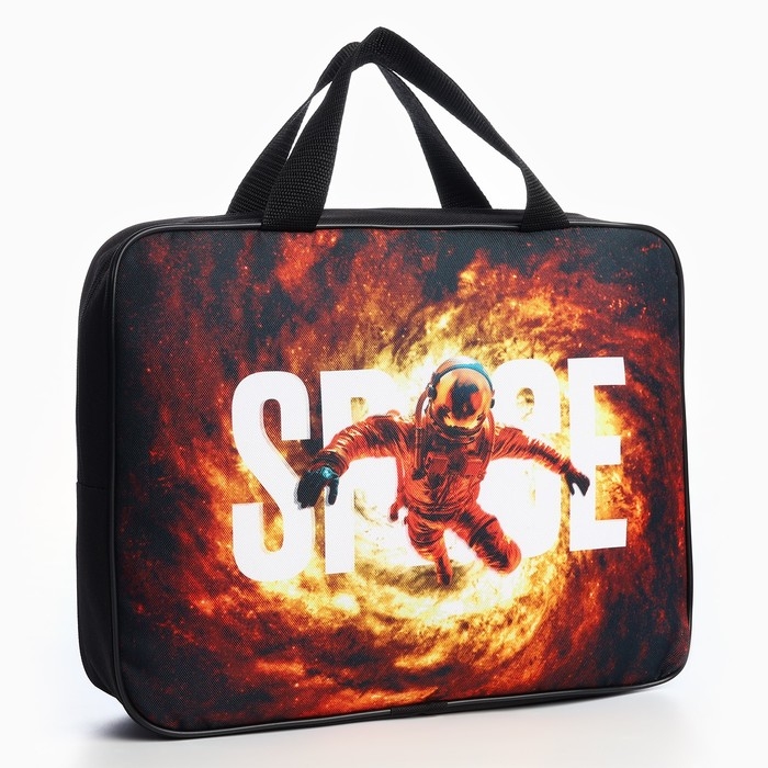 Папка для труда А4 на молнии текстиль 70мм 350 х 270 унив &laquo;1 сентября: В космосе&raquo;