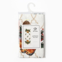 Новый год. Дорожка на стол новогодняя Этель Robin 30х70 +/- 5 см, 100% хл, саржа 190 гр/м2