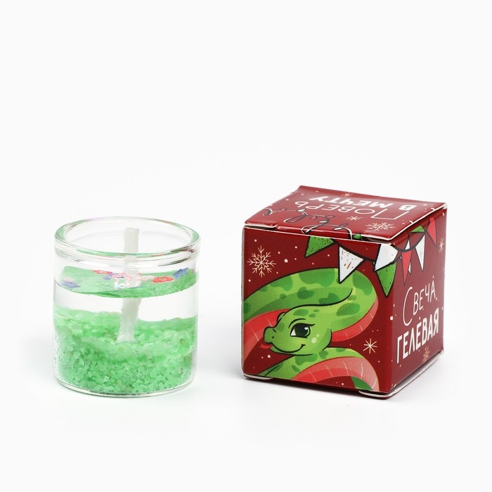 Новогодняя свеча гелевая Зима это «Новый год: Поверь в мечту», 2,5 х 2,5 х 2,5 см Новогодняя свеча гелевая Зима это «Новый год: Поверь в мечту», 2,5 х 2,5 х 2,5 см