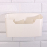 Органайзер для хранения «Нежность», навесной, 4 секции, с клеевой основой, 26,8 × 16,2 см, цвет белый Органайзер для хранения «Нежность», навесной, 4 секции, с клеевой основой, 26,8 × 16,2 см, цвет белый