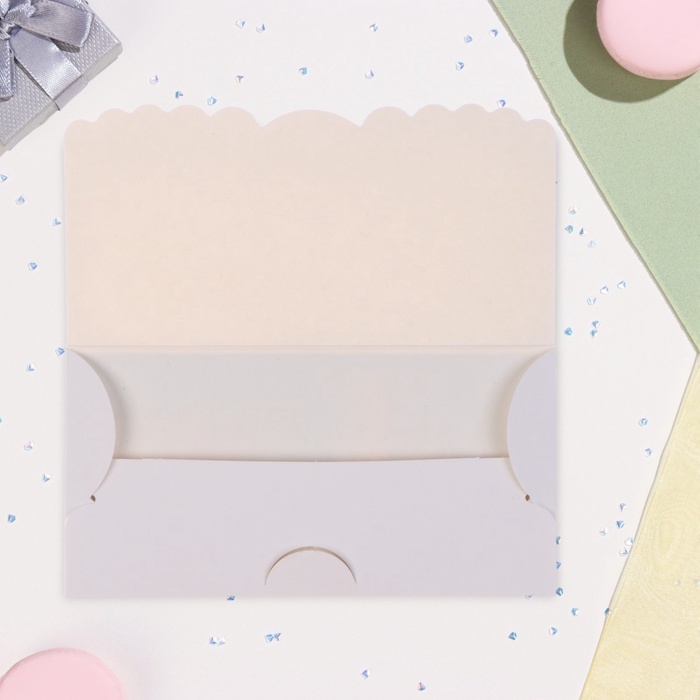 Конверт деревянный резной &laquo;С Днём Рождения!&raquo; торт, розовый, 8&times;16 см