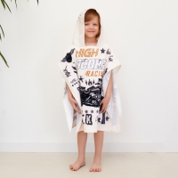 Полотенце-пончо детское махровое Крошка Я "Racing" 60*120см, 100% хлопок, 300гр/м2 Полотенце-пончо детское махровое Крошка Я "Racing" 60*120см, 100% хлопок, 300гр/м2