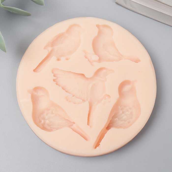 Молд силикон Молд силикон "Птицы" 1,5х3,5 см-1,5х4,5 см МИКС