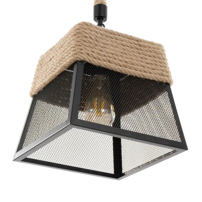 Светильник BayerLux "Куб" 1хЕ27 40Вт черный 25х25х53см