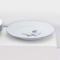 Набор фарфоровых тарелок «Гуси», 12 предметов: 6 супниц 350 мл, 6 плоских тарелок d=20 см, рисунок микс Набор фарфоровых тарелок «Гуси», 12 предметов: 6 супниц 350 мл, 6 плоских тарелок d=20 см, рисунок микс