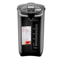 Термопот BRAYER BR1091, 1450 Вт, 5.5 л, регулировка t&deg;, LCD дисплей, чёрный