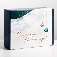Коробка подарочная новогодняя складная «Сказочного Нового года», 27 х 21 х 9 см, Новый год Коробка подарочная новогодняя складная «Сказочного Нового года», 27 х 21 х 9 см, Новый год