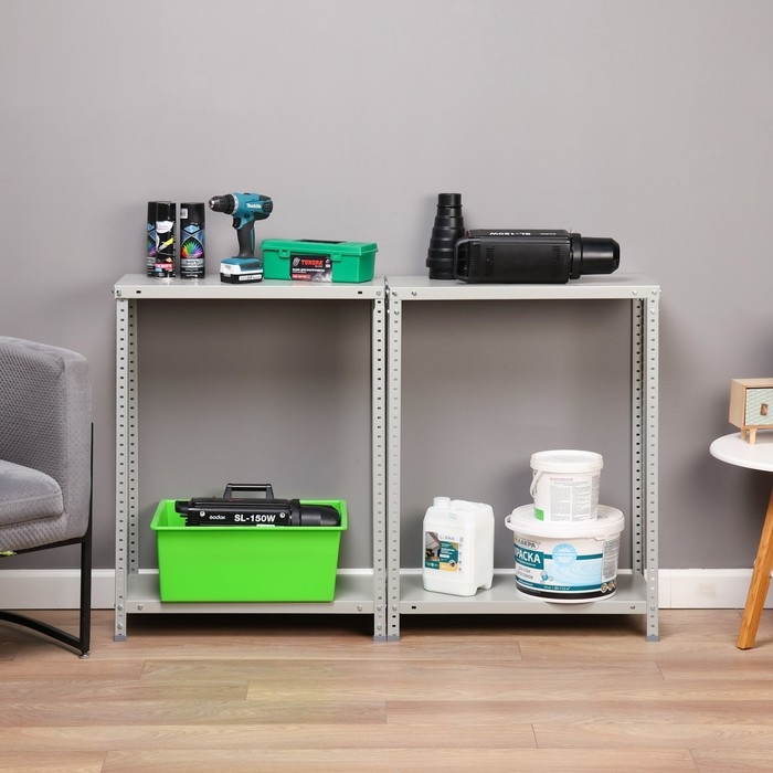 Стеллаж металлический, MS 1500x750x400, 4 полки