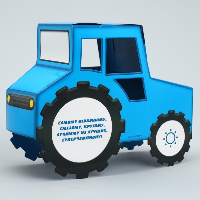 Открытка объёмная «Чемпион», трактор, 20.5 х 16 х 9 см Открытка объёмная «Чемпион», трактор, 20.5 х 16 х 9 см