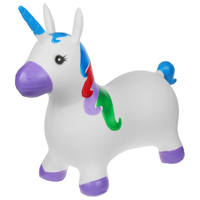 Попрыгун ZABIAKA «Единорожка», 62х26х49 см, 1300 г, цвет МИКС Попрыгун ZABIAKA «Единорожка», 62х26х49 см, 1300 г, цвет МИКС