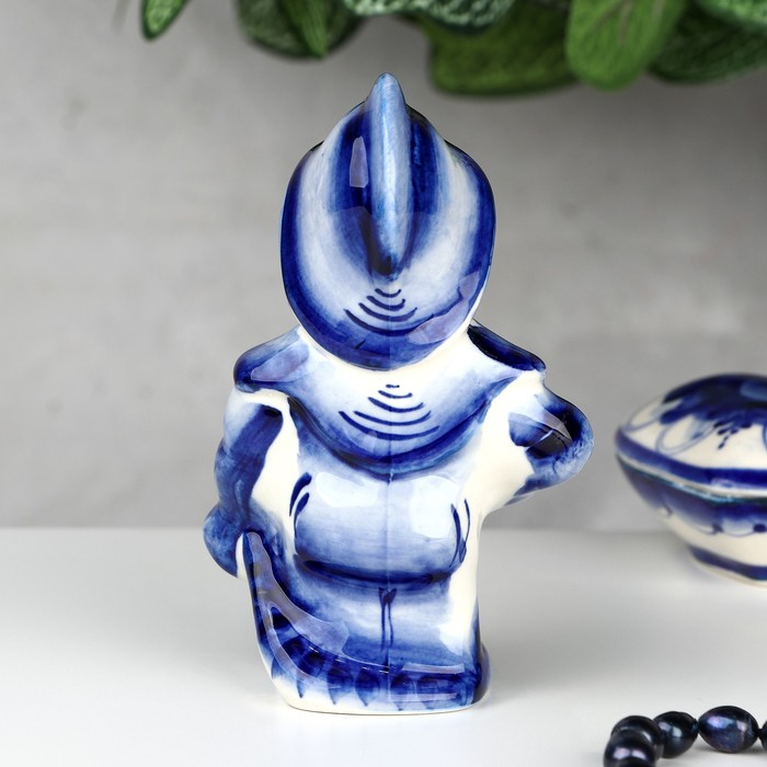 Сувенир &laquo;Пожарный&raquo;, 12 см, гжель