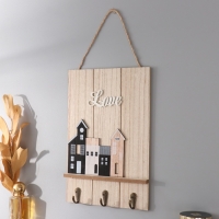 Крючки декоративные дерево "Домики" 19х29 см Крючки декоративные дерево "Домики" 19х29 см