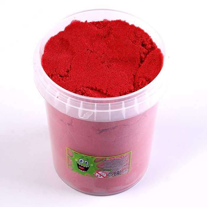 Кинетический песок 600 г, красный