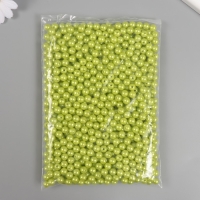 Набор бусин "Жемчуг" d 8 мм, 250 гр, салатовый