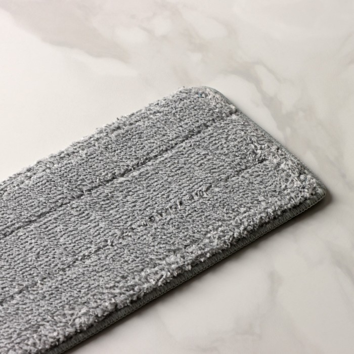 Насадка для швабры с отжимом и алюминиевой платформой Raccoon, карманы с 2-х сторон, микрофибра 42&times;12,5 см