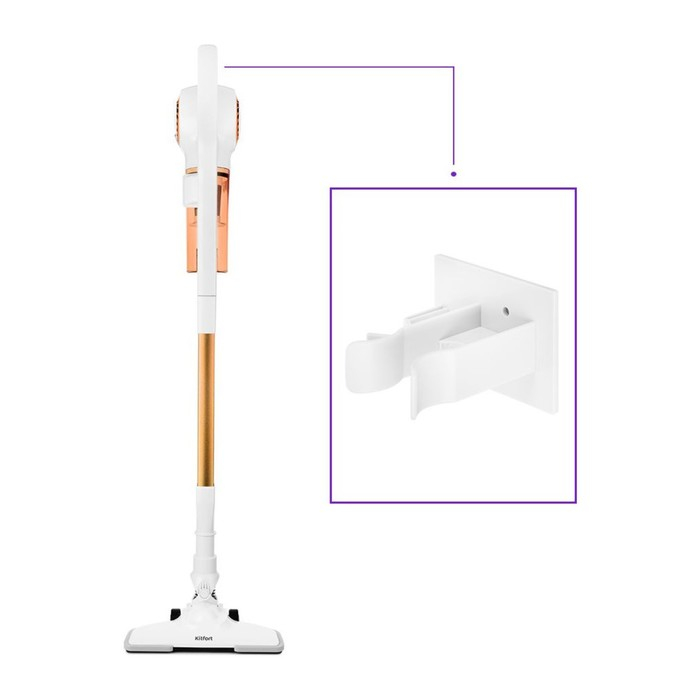 Пылесос Kitfort КТ-5105-3, вертикальный, 600 Вт, 0.9 л, бело-оранжевый Пылесос Kitfort КТ-5105-3, вертикальный, 600 Вт, 0.9 л, бело-оранжевый