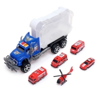 Грузовик инерционный &laquo;Пожарная служба&raquo;, с техникой, МИКС