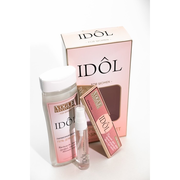 Подарочный набор косметики женский IDOL pour femme, гель для душа 250 мл, парфюмерная вода 30 мл