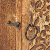 Ключница "Узоры из цветов" дерево 21*9*26 см