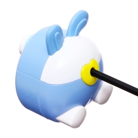 Точилка механическая с контейнером, Ушки синий/белый Точилка механическая с контейнером, Ушки синий/белый