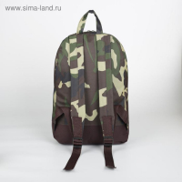 Рюкзак мужской на молнии, наружный карман, &laquo;ЗФТС&raquo;, цвет камуфляж/хаки