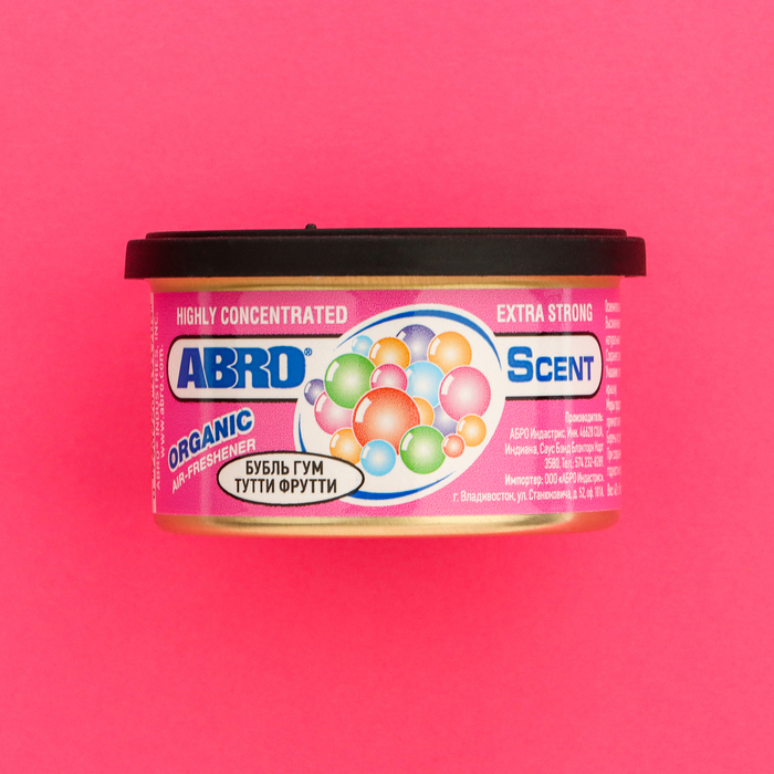 Освежитель воздуха Освежитель воздуха "Органик" Бубль Гум Тутти Фрутти ABRO, 57 г