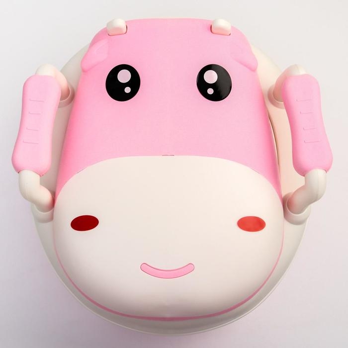 Горшок детский «Бегемотик», цвет белый/розовый Горшок детский «Бегемотик», цвет белый/розовый